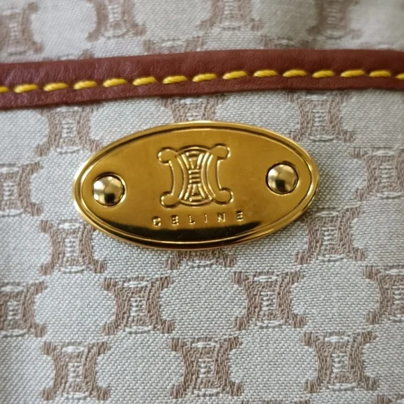 Celine boogie elegant Brown and Cream Designer Tote Bag - Picture 8 of 17